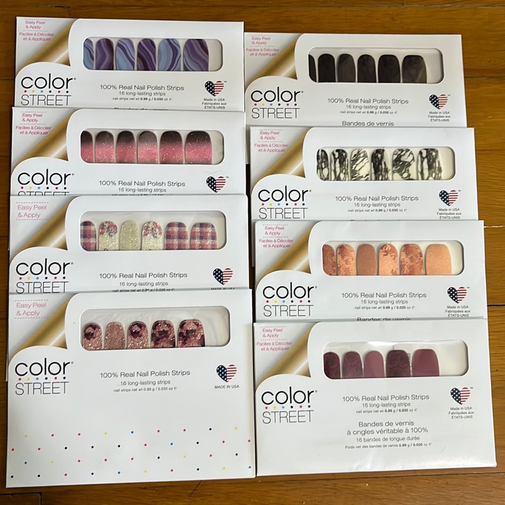 Color Street Nail Polish Strips Bundle